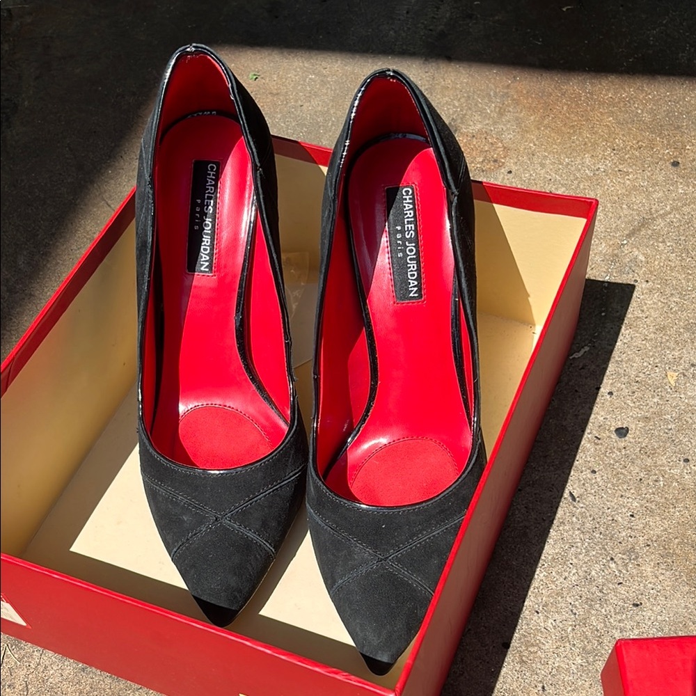 Charles Jourdan Black Stilettos